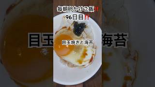 【謝罪🙇‍♂️】ほぼ毎朝卵かけご飯チャレンジ😆#96日目 #卵かけご飯 #目玉焼き