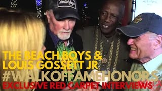 The Beach Boys & Louis Gossett Jr interviewed at the Hollywood Walk of Fame Honors