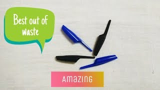 Best out of waste pen caps craft idea / Diy key holder/ best out of waste craft idea /Preeti Chauhan