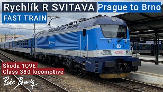 TRIP REPORT | The R-Svitava Fast train | Prague to Brno | ČD |1st class