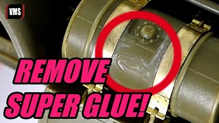 Remove super glue from a plastic scale model - VMS Glue Remove Debonder tutorial