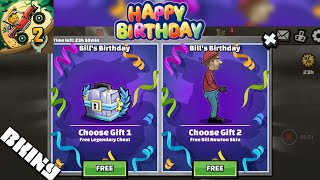 Hill Climb Racing 2 - Happy birthday Bill Newton! Free Legendary chest and paint from Fingersoft!!