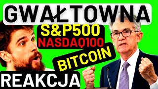 GWAŁTOWNA Reakcja Rynków na Słowa Prezesa FED Jerome Powell!🔥