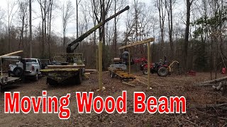 Sawmill Barn / Moving DIY Laminated Beam to the Rear POSTS