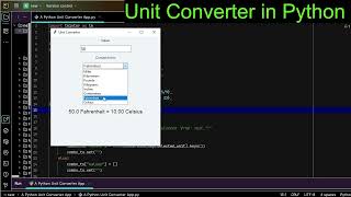 "Build a Simple Unit Converter App in Python Tkinter: Length, Temperature & Weight Conversions"
