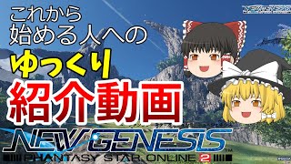 【PSO2NGS】これから始める人へのゆっくり紹介動画