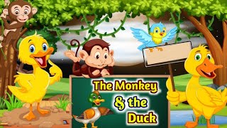 The Monkey and the Little Duck | 3D Kids Moral Stories | ‎@CNKidsClub