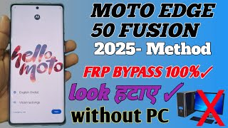 All Motorola Frp bypass ✅New Method Moto Edge 50 Fusion Frp Bypass Android 14 Frp Lock Kaise Tode |⚡