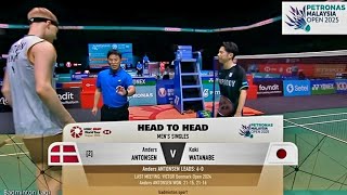 Anders Antonsen (den) vs. Koki Watanabe (jpn) | Petronas Malaysia Open 2025 | R16