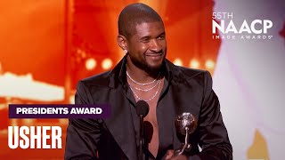 Usher Thanks The Strong Women In His Life Winning The President's Award! | NAACP