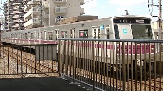 東京メトロ8000系【8116F】獨協大学前(草加松原)駅付近を走行する急行「中央林間」行 #東京メトロ8000系 #メトロ8116F #獨協大学前駅