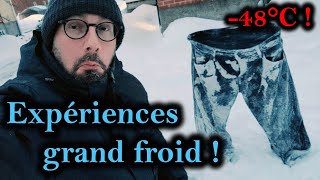 -48°C à Québec, il est temps de faire quelques expériences !!!