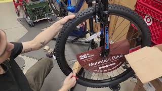 Bent Bike rim correctional .... using  tool to fix bent rim