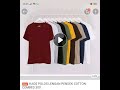 Unboxing Kaos Polos mantap Rp.23.900 beli di shopee