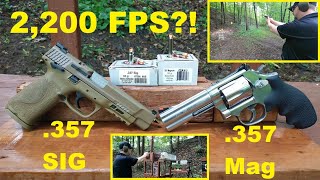 💥.357 Sig Xtreme Defender💣 (2,200 FPS!?) VS 🧨.357 Magnum Xtreme Hunter👍🏻 (Defender) Ballistic Test