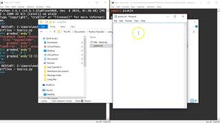 File Reading and writing in Python using pickle