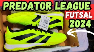 NOVA CHUTEIRA ADIDAS PREDATOR LEAGUE FUTSAL👀 UMA DAS MELHORES CHUTEIRAS FUTSAL 2024‼ MOSTREI NO PÉ🦶