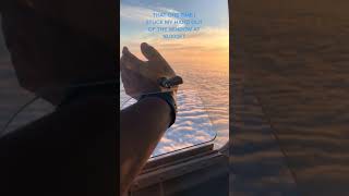 Pilot open window at 10000 feet up when flying and stuck hand | Pilot fly flight | #shorts