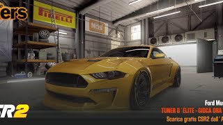 【CSR2】Mustang GT ( ELITE MAXED),Shift e tune for  6.94x