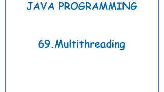 Multi threading in JAVA|| JAVA in Telugu Lecture-69