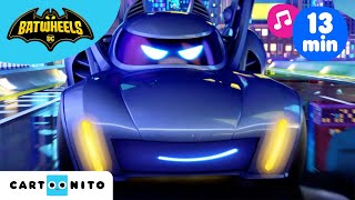 Batwheels - компилация | Запознай се със злодеите | Cartoonito | Музикални видеа за деца