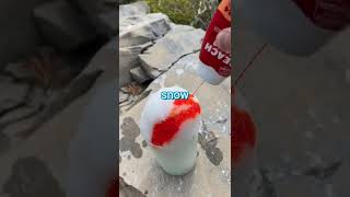 Making a Snow Cone with Real Snow