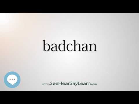 What does the Badchan say about whom he sees?