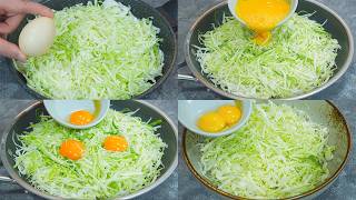 Cabbage with eggs is better than meat! TOP🔝13 Simple, Easy and so delicious cabbage recipes!