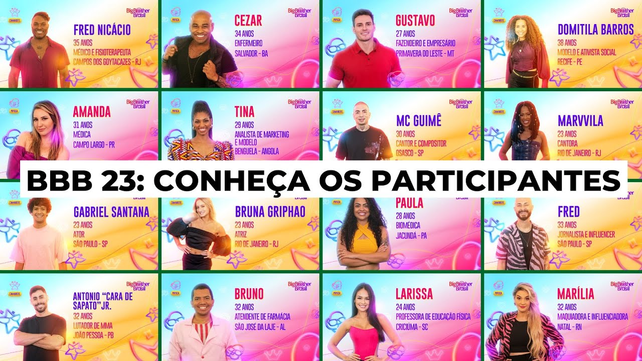 BBB 23: Conheça Os Participantes Do Big Brother Brasil, Da TV Globo ...