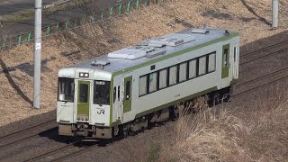 キハ110系1両　回送　東北本線 船岡～大河原 (2023/03/14)