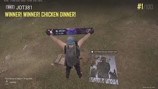 JOT381 PUBG 291124 ERANGEL 10 KILLS 1768th SOLO WIN 1/100 CHICKEN DINNER SOLO