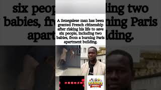 :🇫🇷 HERO MIGRANT GRANTED CITIZENSHIP AFTER SAVING BABIES FROM FIRE 🔥🔥🔥"#short"
