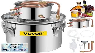 VEVOR Alcohol Still 5 Gal 21L Stainless Steel Water Alcohol Distiller Copper Review