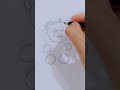 How to Draw Very Easy Teddy Bear Drawing #art #uzi_drawing #drawing #shorts