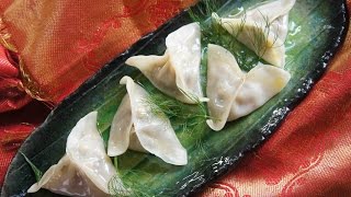 Pork and fennel triangle dumplings (full recipe www.DelishHomeCook.com)