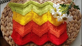 ZİGZAG BEBEK BATTANİYE MODELİ /  TUTORIAL BABY BLANKET PATTERN