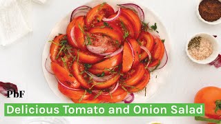 Delicious and Easy Tomato and Onion Salad with Sumac