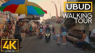 A Short Walk in UBUD - Art and Culture Center of Bali, Indonesia - 4K Walking Tour with City Sounds