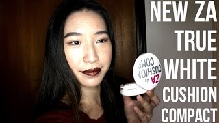 *NEW* ZA True White Cushion Compact Demo + Review | Oily Skin || TrishhYoungg