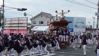 平成29年 松尾だんじり祭り 春木北交差4町交流(春木・久井・春木川・若樫)  2017/10/07(土)