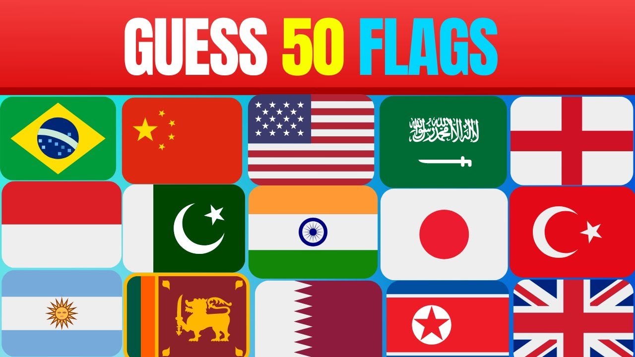 Guess 50 🚩FLAGS In The WORLD🌍 | ULTIMATE FLAG QUIZ | #quiz # ...