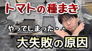 【トマトの種まき】今年1回目の種まきが失敗した原因はとは？