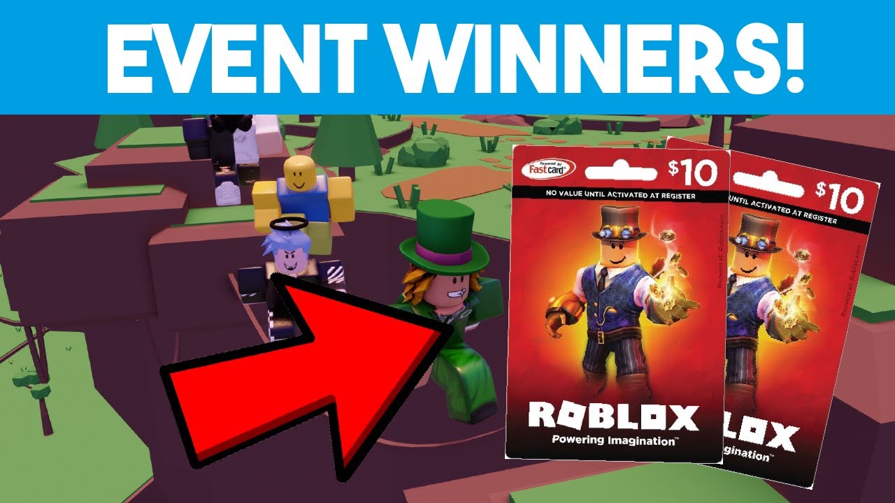 Free Robux Obby Event Winners Roblox Youtube