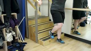 Walking up steps and curbs after knee or hip replacement