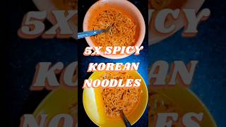 Korean Ramen 5x Spicy 🥵🔥 #koreannoodles #spicyramen #korean