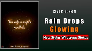 Black screen Rain Drops Glow Effect in Alight motion + Node Video | 4K Export