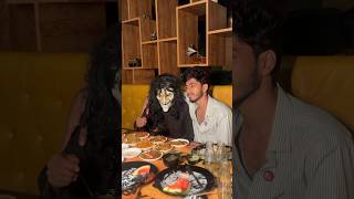 Friendship with ghost 😰😂🔥| Haunted restaurant | #shorts #funwithsiblings