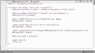 Objective C Programming Tutorial 56 Finishing Mutable Strings YouTube