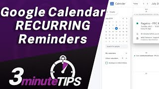 Google Calendar for Recurring Calendar Reminders - It's Free! Here's how I use it.