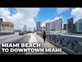 Miami Exploration : Miami Beach, Downtown Miami, Metromover Ride on July 4, 2022